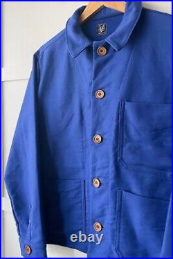 1950s Style Moleskin Chore Jacket Made In England VTG French Workwear Coat