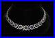 Blue Sapphire Vintage Style Necklace 925 Sterling Silver High jewelry women 16in