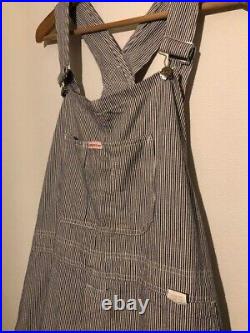 Carhartt 50s Vintage Heart Tag Striped Overalls Blue Size 48 Model Style 1762