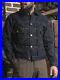 Denim Short Jacket Vintage Style Coats Loose Casual Button Workwear Dark Blue XL