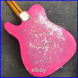 Good quality metallic blue heavy Relic vintage style hand made electric guitar
