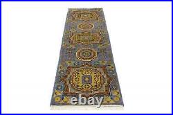 Handmade Floral Vintage Style 2'7X10'3 Serapi Oriental Runner Rug Hallway Carpet