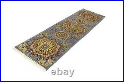 Handmade Floral Vintage Style 2'7X10'3 Serapi Oriental Runner Rug Hallway Carpet