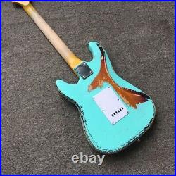 Heavy Relic vintage style hand made ST electric guitar in Blue