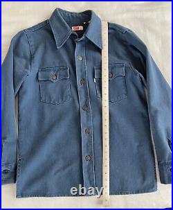 Levi's Vintage Clothing Shirt Jacket Dark Blue 70's Style Levis LVC Levi Strauss