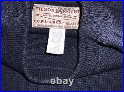Orginal vintage Filson Guide Sweater Large Navy Blue Style 701