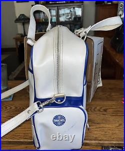 Pan Am Originals Vintage Style Tote Carry On Travel Bag White Blue