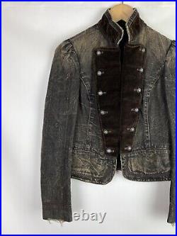 Ralph Lauren vintage ladies military style denim jacket size 11