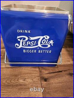 Retro Products Vintage Style RARE Pepsi Cola blue Picnic Cooler Ice Chest