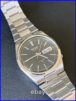 Seiko 6309-9009 Blue Dial 1978 Vintage Integrated Bracelet Watch PRX Style