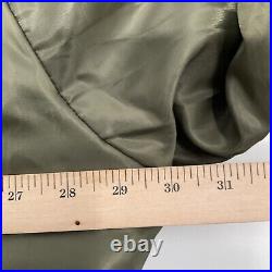 VTG RAW BLUE Military Style BOMBER Jacket 90s Olive Green Military Size 4XL Mens