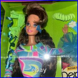 Vintage 1991 Mattel 1117 Totally Hair Brunette Barbie Doll with Styling Gel NRFB