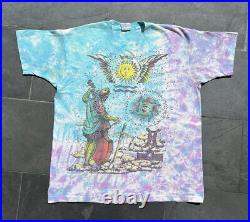 Vintage 1992 Liquid Blue Ian Bohorquez All Over Print Art Style T-Shirt XL