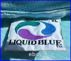 Vintage 1992 Liquid Blue Ian Bohorquez All Over Print Art Style T-Shirt XL