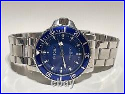 Vintage Diver Style Advertising Of Company Bosch Quartz Men's Watch/blue Dial