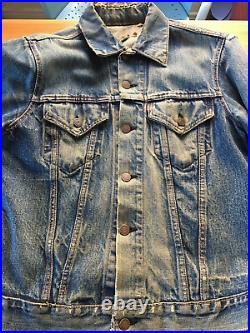 Vintage Levis Blue Selvedge Denim Jacket Big E 1960's Style & History