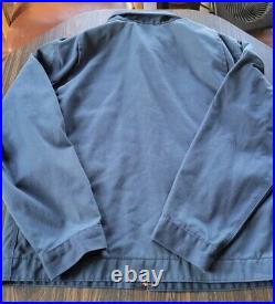 Vintage Y2K Carhartt Quilt Lined Jacket Navy Blue Similar Style To Detroit VTG