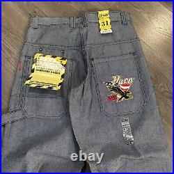 Vintage Y2K PACO USA Wide-Leg Skate Blue Jeans Size 31x32 JNCO Style New