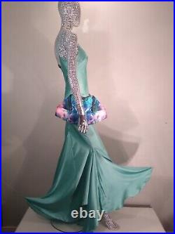 Vintage glamourous ROBERTO CAVALLI silk slip dress, old hollywood style