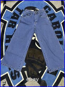 Vintage y2k Skater North Peak Jeans Blue Wash Denim Wide Leg Jnco Style 32x29.5