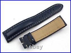 Watch Strap tradema Vintage Style Blue Leather 20/18mm From Display Original