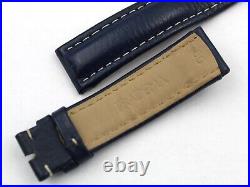 Watch Strap tradema Vintage Style Blue Leather 20/18mm From Display Original